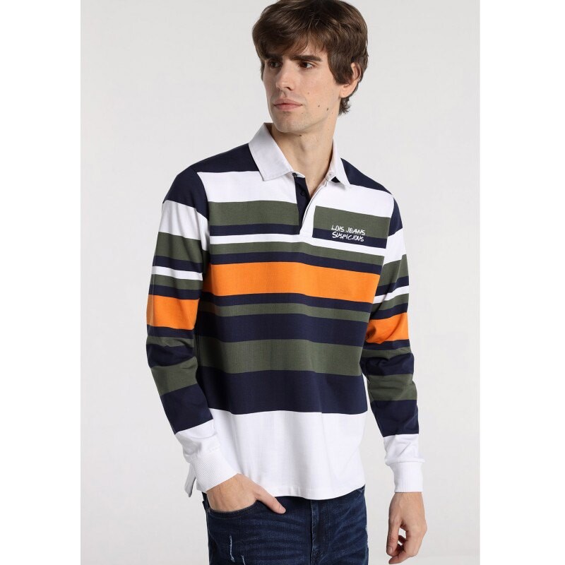

Поло с длинным рукавом Lois Jeans 131419-13198-3169, зеленый