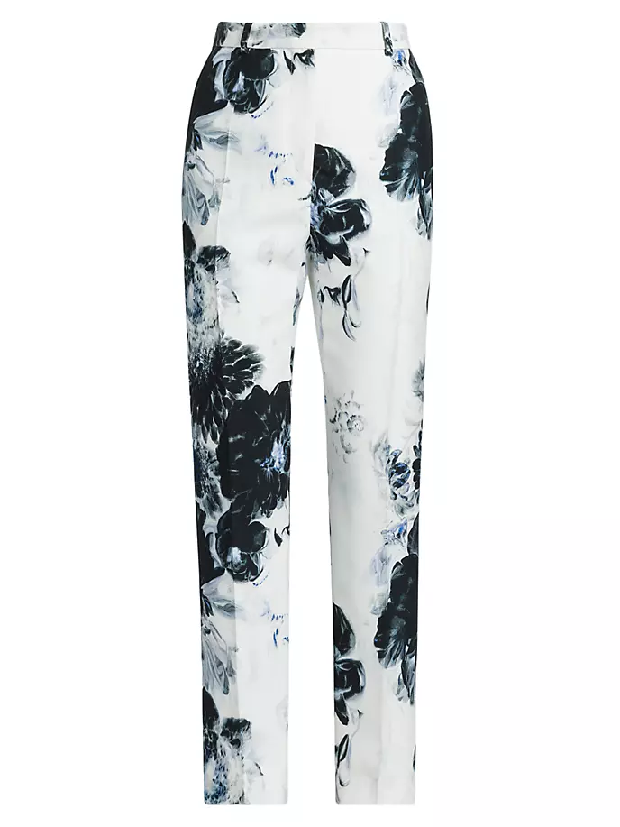 

Брюки-сигареты Chiaroscuro Alexander Mcqueen, цвет ink