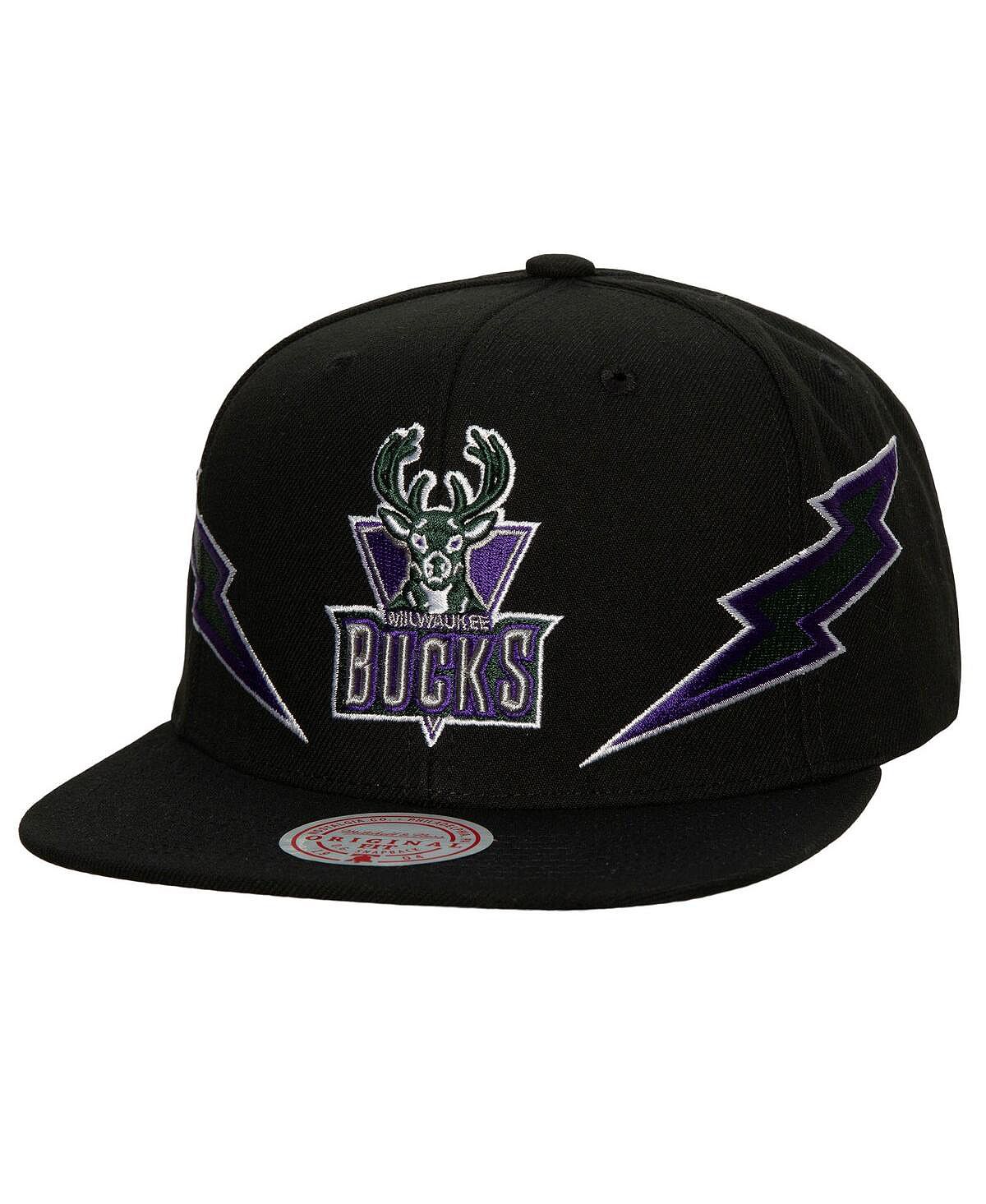 

Мужская черная кепка Milwaukee Bucks Classics Soul Double Trouble Lightning Snapback Mitchell & Ness