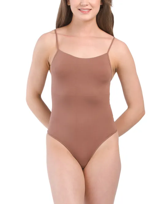 

Боди со стрингами и квадратным вырезом Real Underwear, цвет Mocha