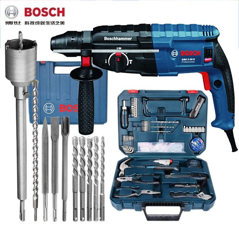 Перфоратор Bosch GBH2-28D, 820W + набор инструментов