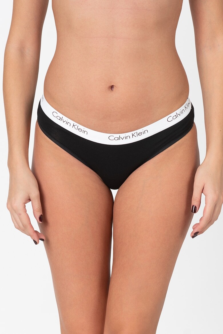 

Стринги с логотипом - 3 пары Calvin Klein, черный