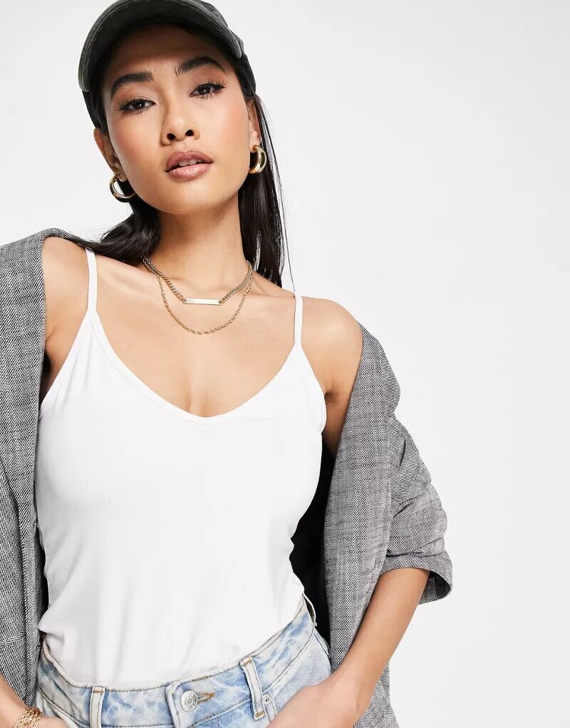 

Белая кофта с v-образным вырезом ASOS Ultimate
