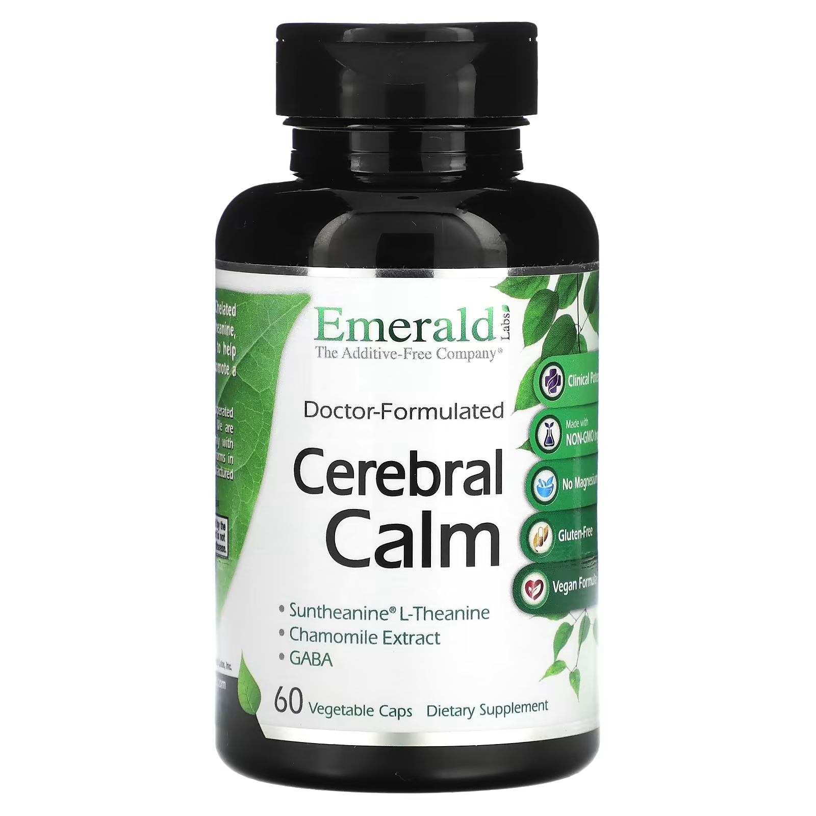 цена Препарат для мозга Emerald Laboratories Cebral Calm, 60 растительных капсул