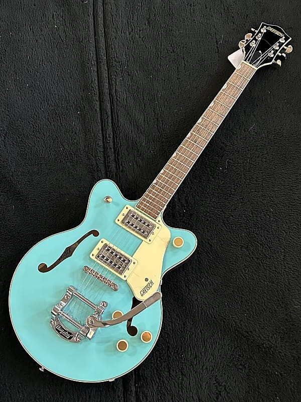 

Электрогитара Gretsch G2655T Streamliner Center Block Jr. Double-Cut with Bigsby 2023 Tropico #IS230401881 6lbs. 1.2 oz.