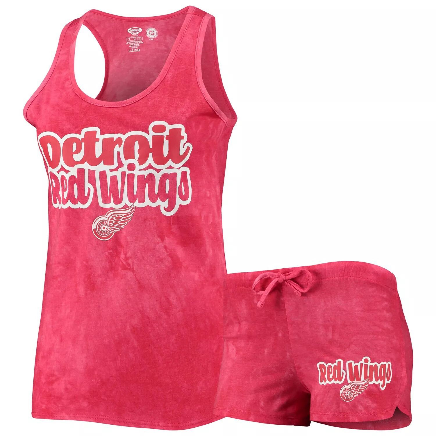 

Женский комплект из майки и шорт Concepts Sport Red Detroit Red Wings Billboard Racerback