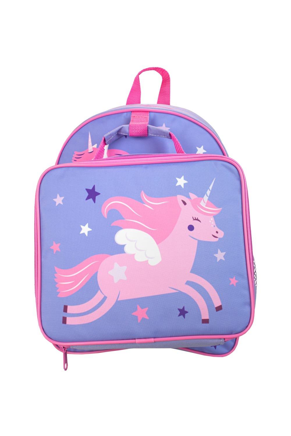 Набор из рюкзака и сумки для обеда Unicorn Star Harry Bear, фиолетовый