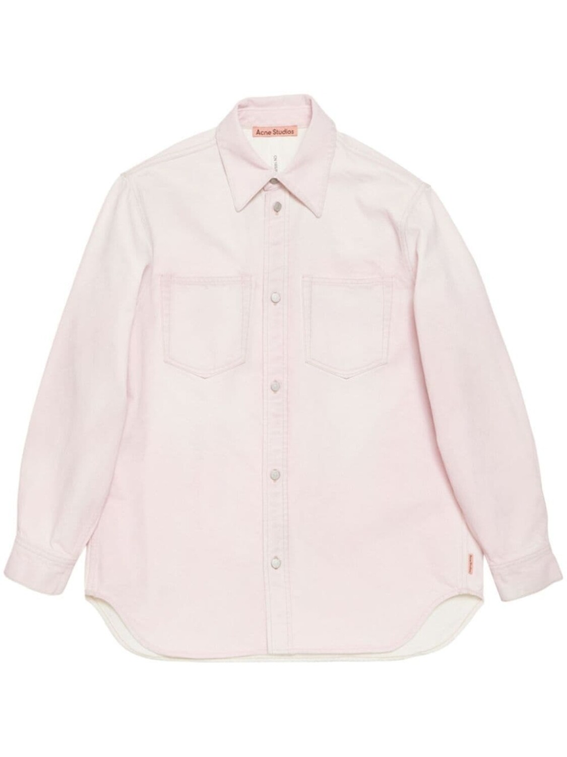 

Acne Studios джинсовая рубашка на пуговицах, розовый