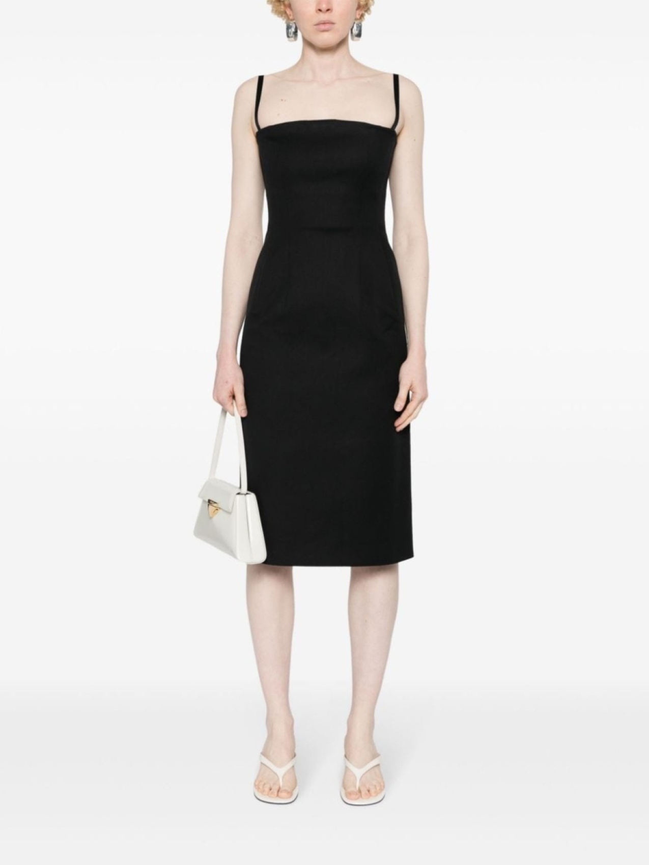 

Платье миди Editta с бюстье Sportmax, черный