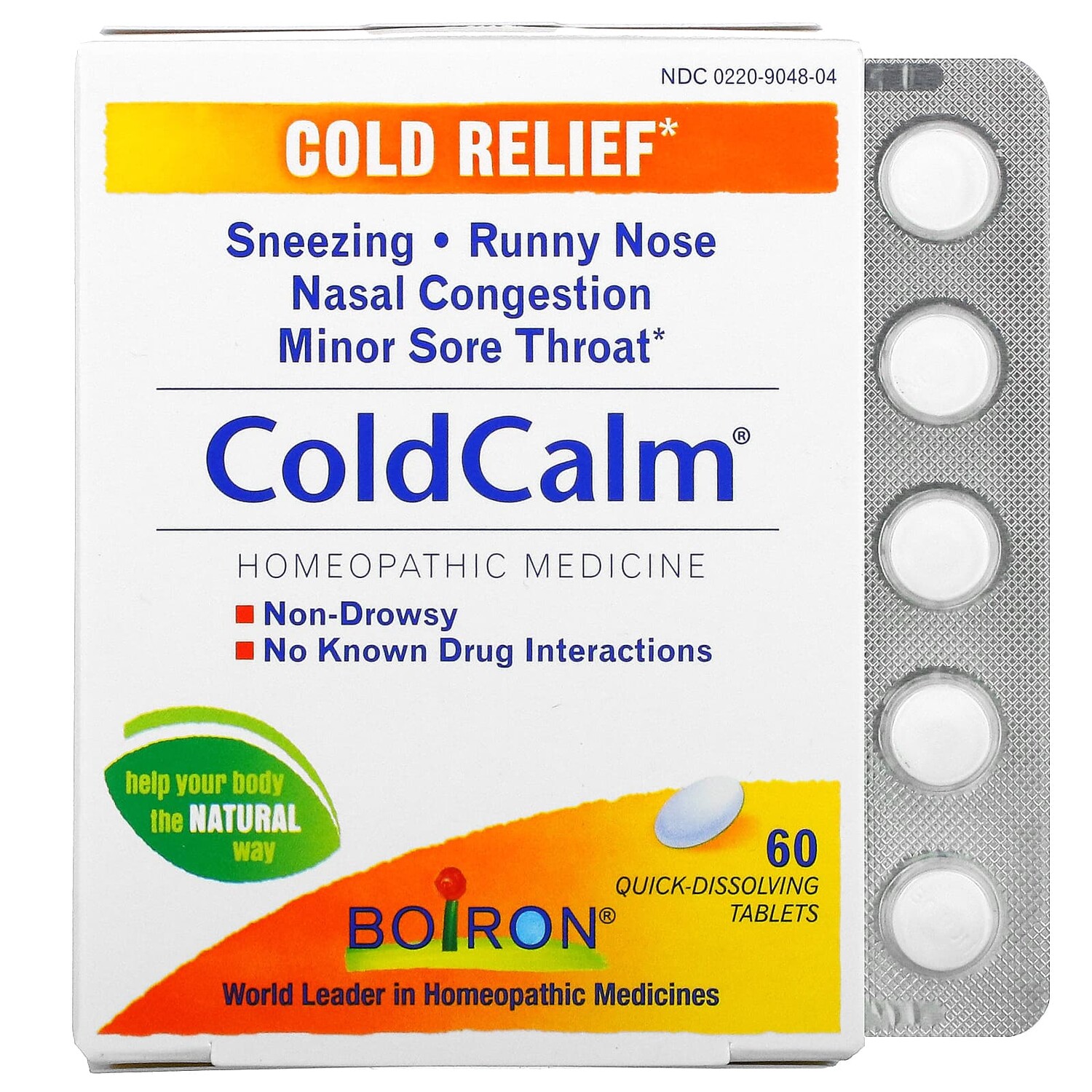 

ColdCalm, средство от простуды, 60 быстрорастворимых таблеток, Boiron