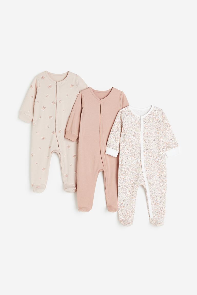 

3-х хлопковый комбинезон-пижама H&M