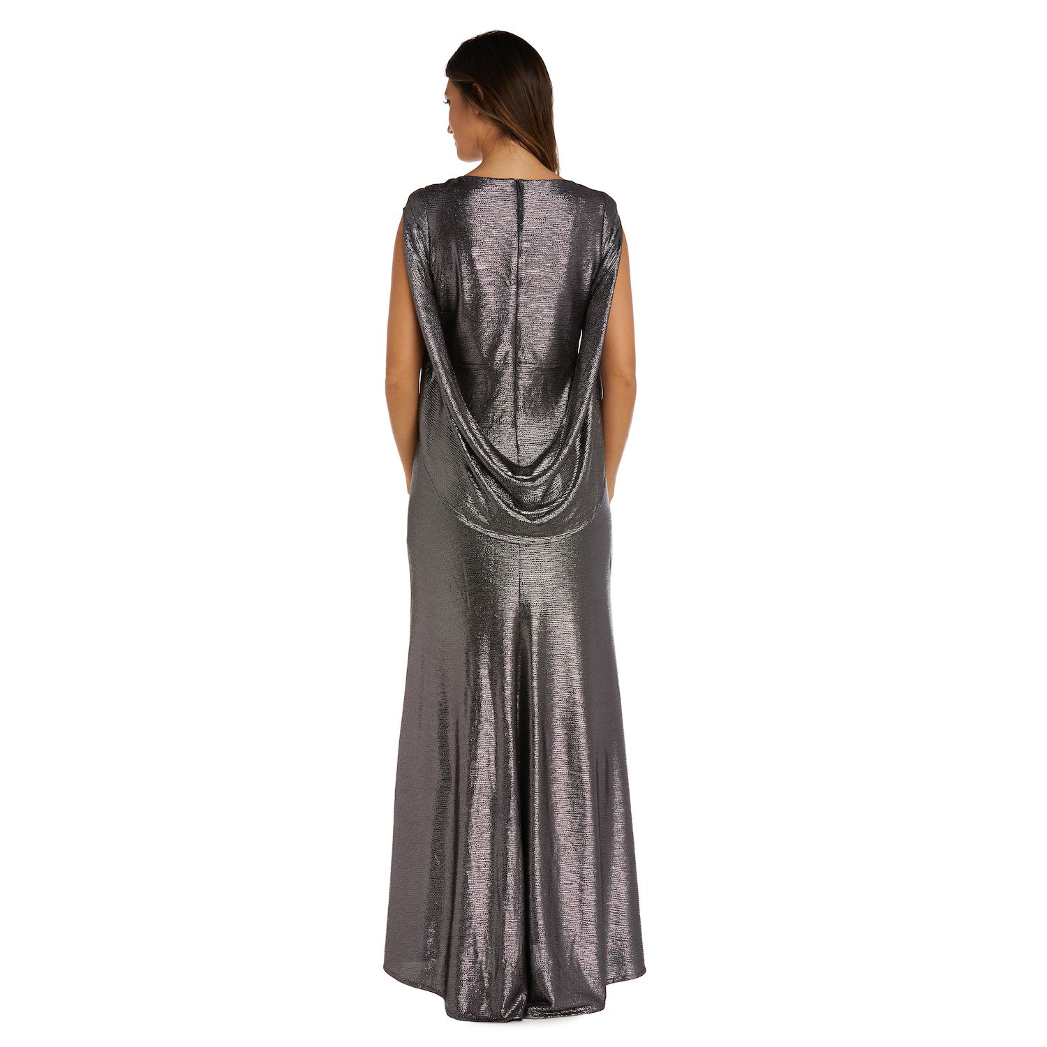 Женское платье с драпировкой на спине R&M Richard с открытыми плечами R&M Richards