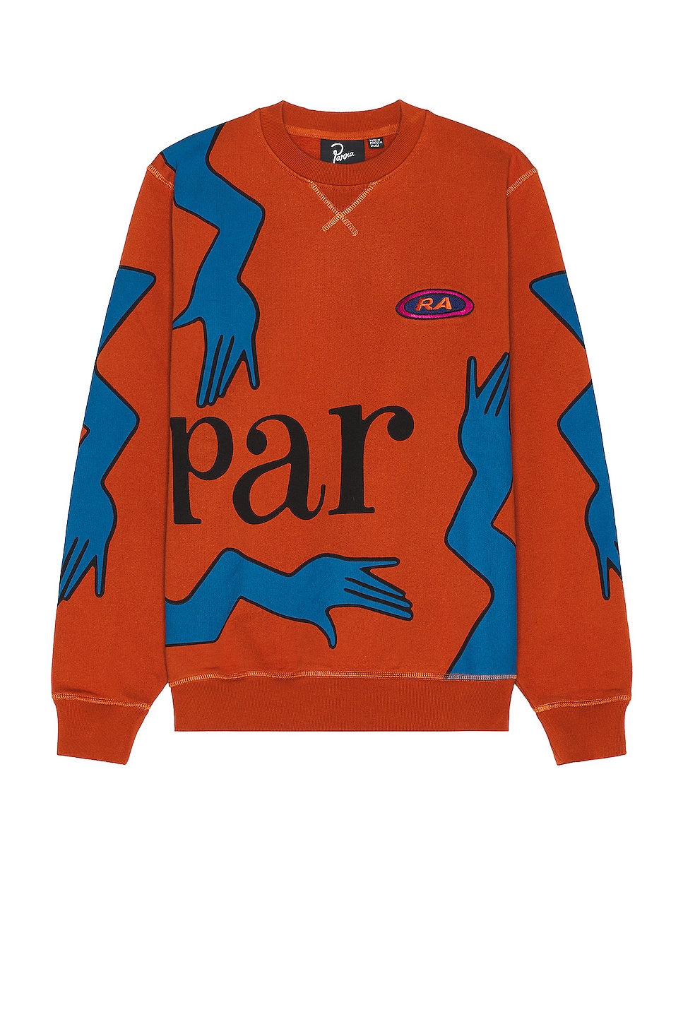 

Толстовка By Parra Early Grab Crewneck, цвет Sienna Orange