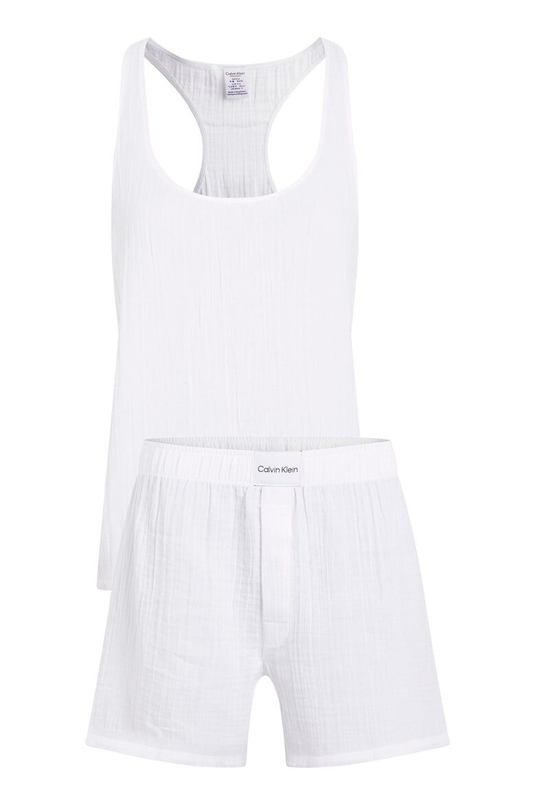 

Короткая хлопковая пижама Calvin Klein, белый
