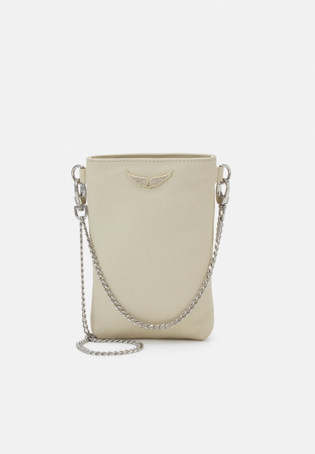 

Сумка на плечо Rock Phone Pouch Grained Leather Zadig & Voltaire, цвет flash