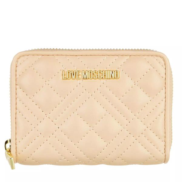 

Кошелек portafogli quilted pu naturale Love Moschino, бежевый