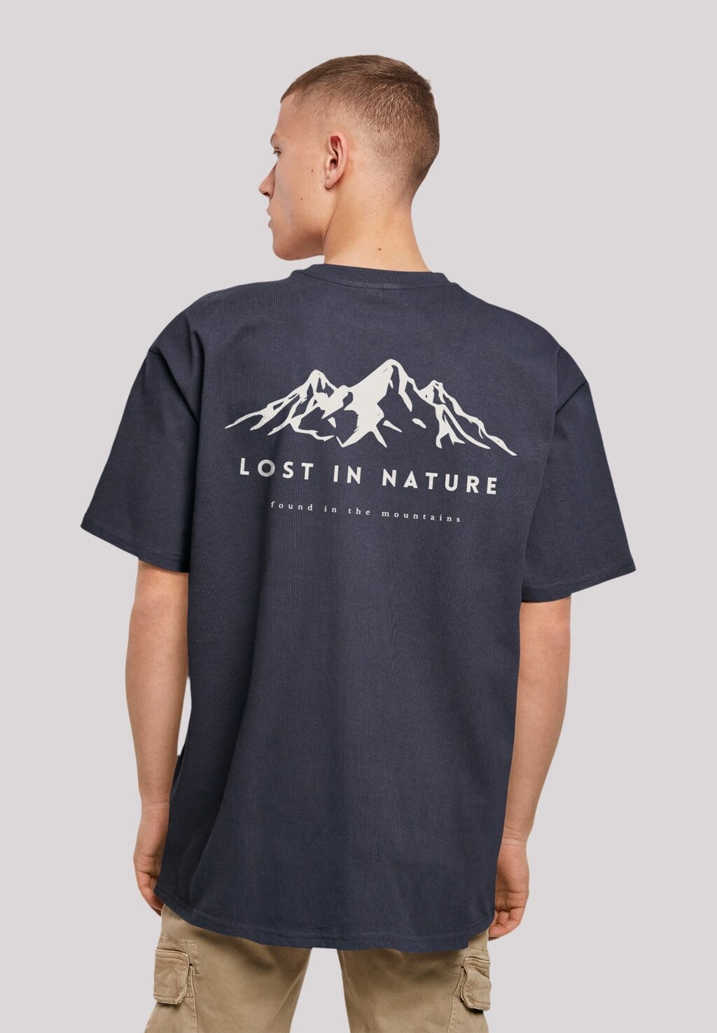 

Футболка с принтом LOST IN NATURE F4NT4STIC, цвет navy