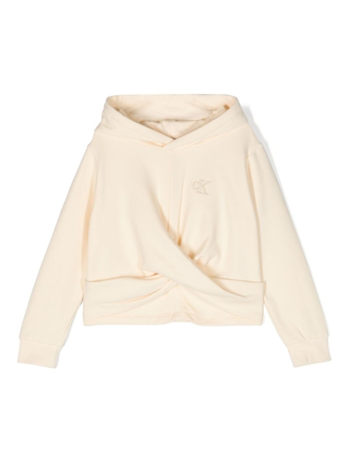 

Худи с драпировкой Calvin Klein Kids, желтый