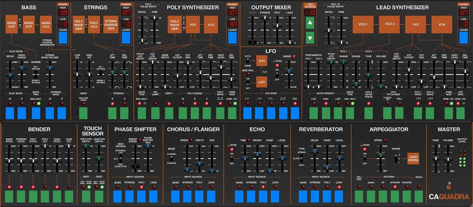 

Программный инструмент синтезатора Cherry Audio Quadra