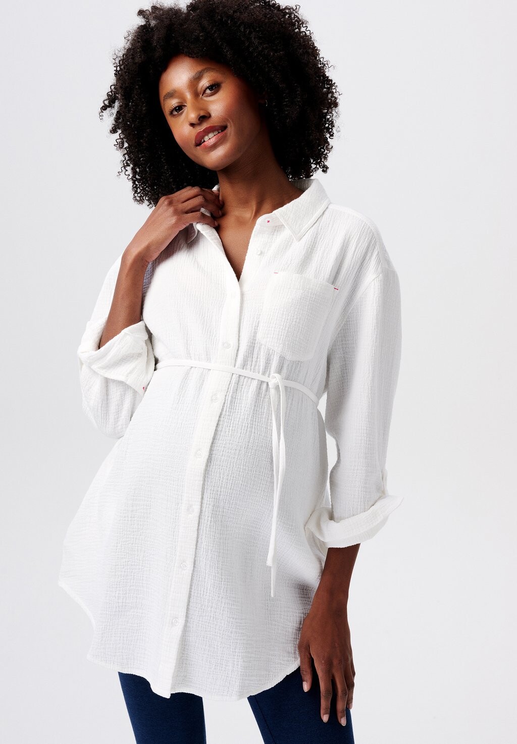 

Блузка-рубашка MATERNITY Esprit Maternity, цвет bright white
