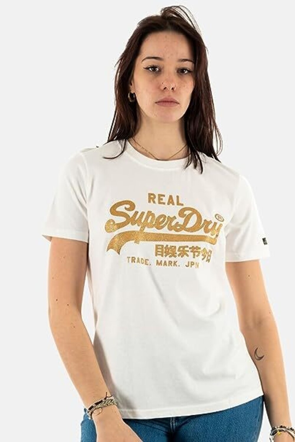 

Футболка Женщины/Девочки SUPERDRY, бежевый