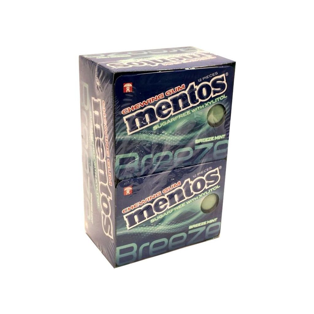 

Жевательные таблетки Mentos Pure Fresh Breeze Mint 12 х 9 штук. Пакет (с ксилитом) Perfetti Van Melle