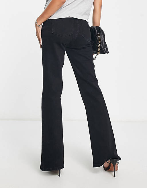 

Черные расклешенные джинсы ASOS DESIGN Maternity