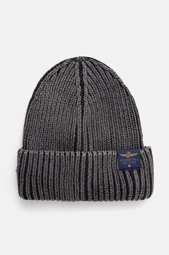 

Хлопковая шапка Aeronautica Militare, серый