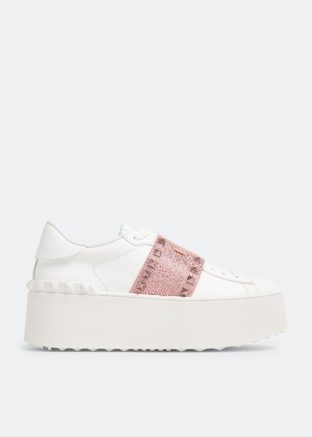

Кроссовки Valentino Garavani Flatform Rockstud Untitled, белый