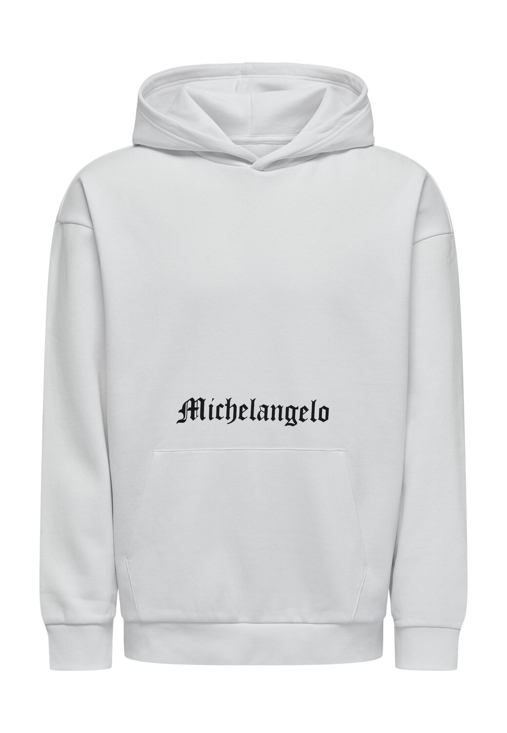 

Толстовка ONLY Hoodie 'Apoh Life', белый