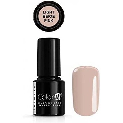 

Color It Premium Hard Builder Гибридная база Светло-Розовый Бежевый 6G, Silcare