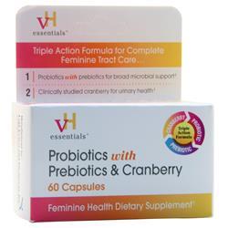 VH Essentials Пробиотики с пребиотиками и клюквой 60 капсул мега пробиотики с клюквой gramse 60 капсул