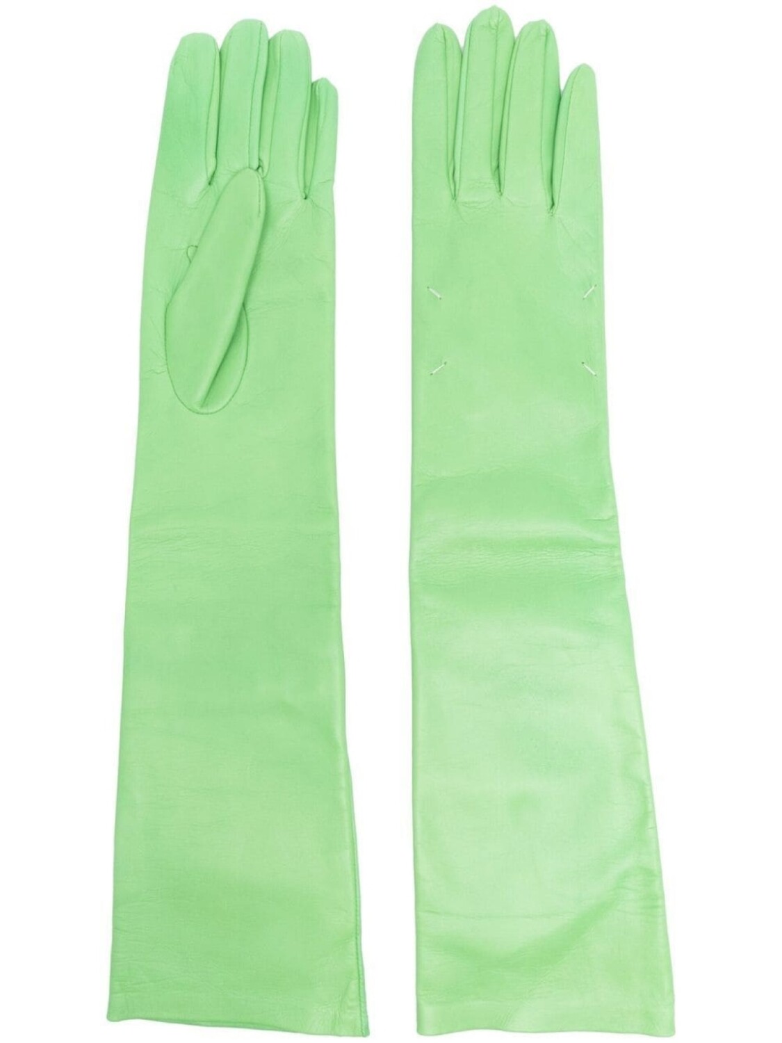 

Maison Margiela перчатки с декоративной строчкой, зеленый