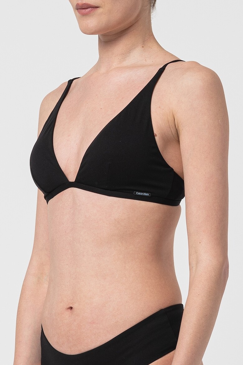 

Лиф бикини с треугольными чашками Calvin Klein, черный