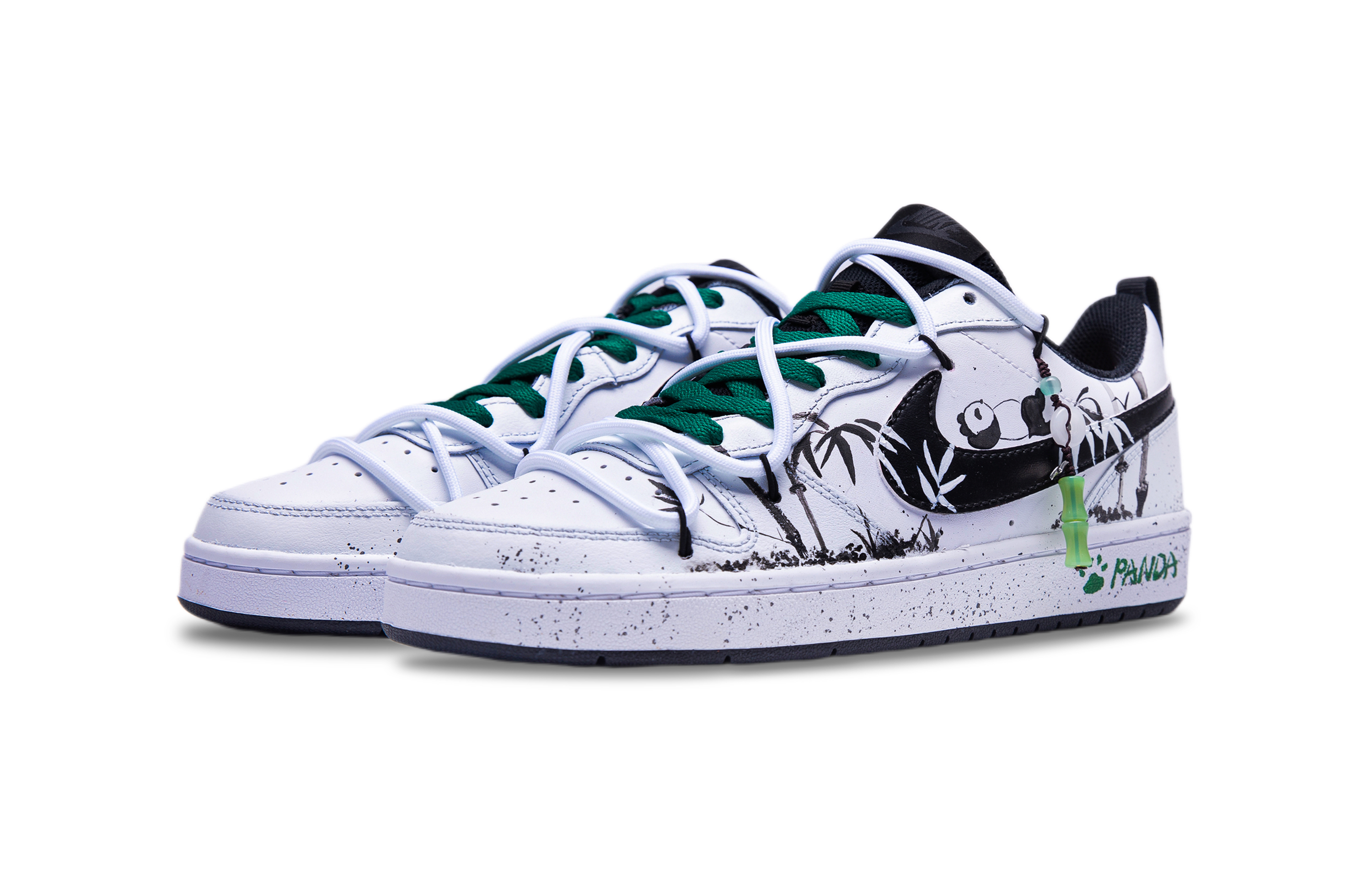 

Кроссовки Nike Court Borough 2 Skateboarding Shoes Women's Low-top White/Green/Black, белый/зеленый/черный