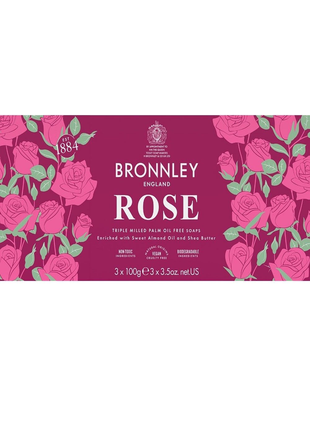 

Мыло SEIFE ROSE IN GESCHENKBOX Bronnley, цвет rosa