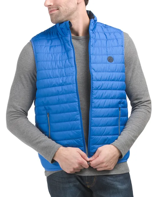 

Двусторонний жилет-пуховик Brooks Brothers, синий