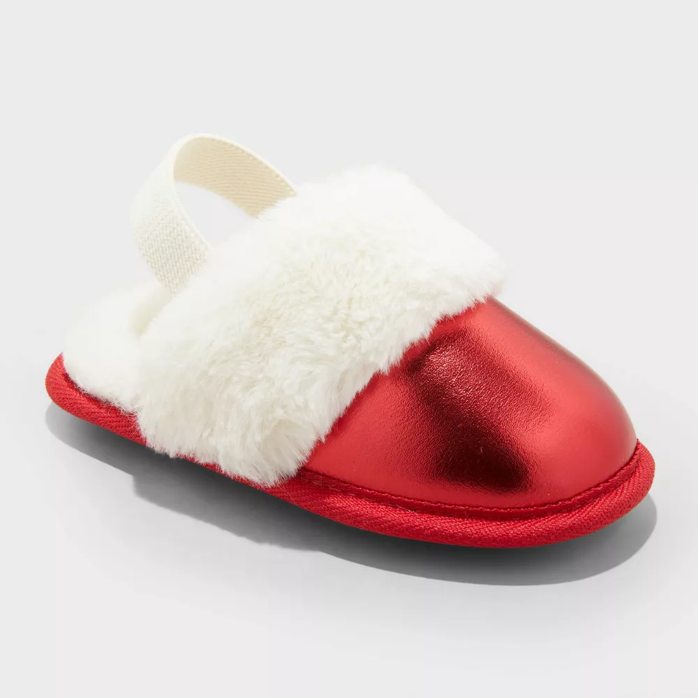 

Тапочки Lila Metallic Scuff для малышей - Cat & Jack, цвет Red