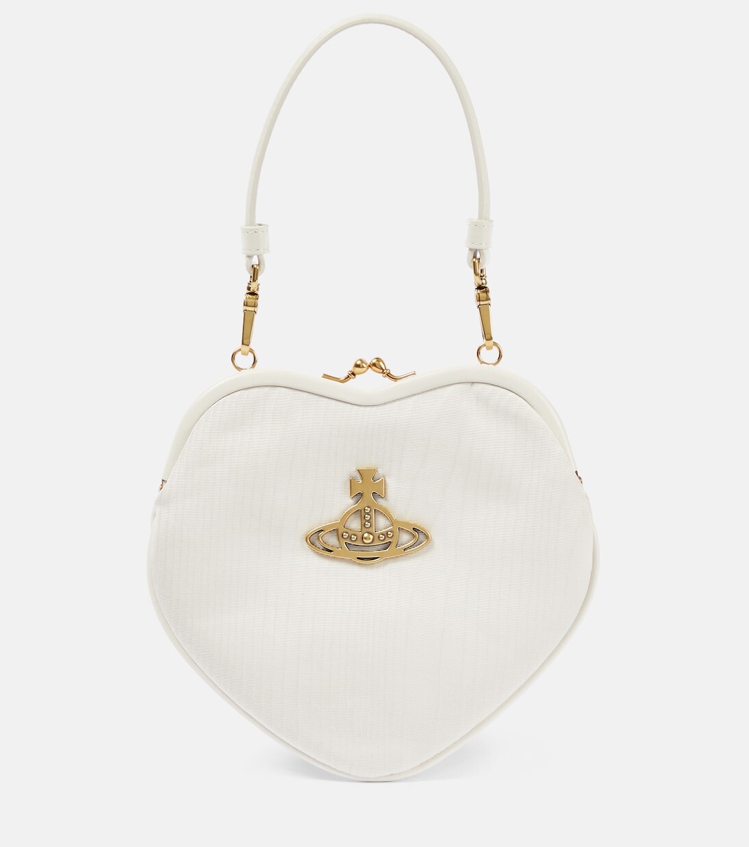 

Сумка на плечо Belle Heart Mini с кожаной отделкой Vivienne Westwood, белый