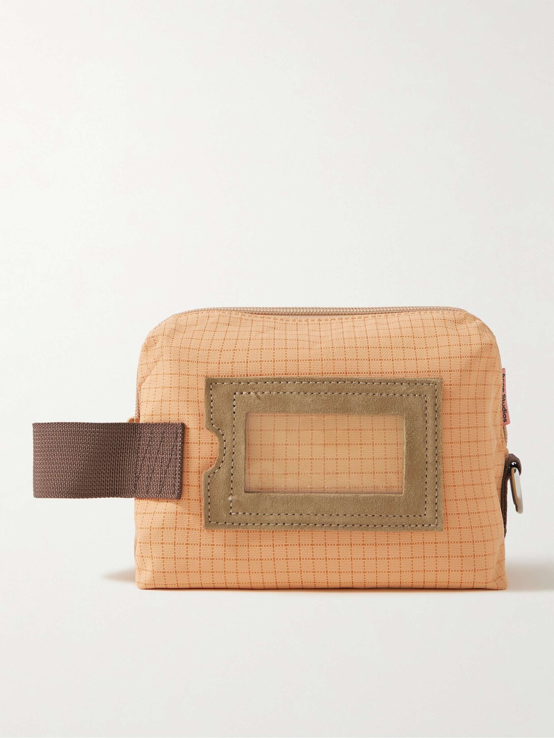 

Сумка для стирки из нейлона и рипстопа с замшевой отделкой ACNE STUDIOS, песочный