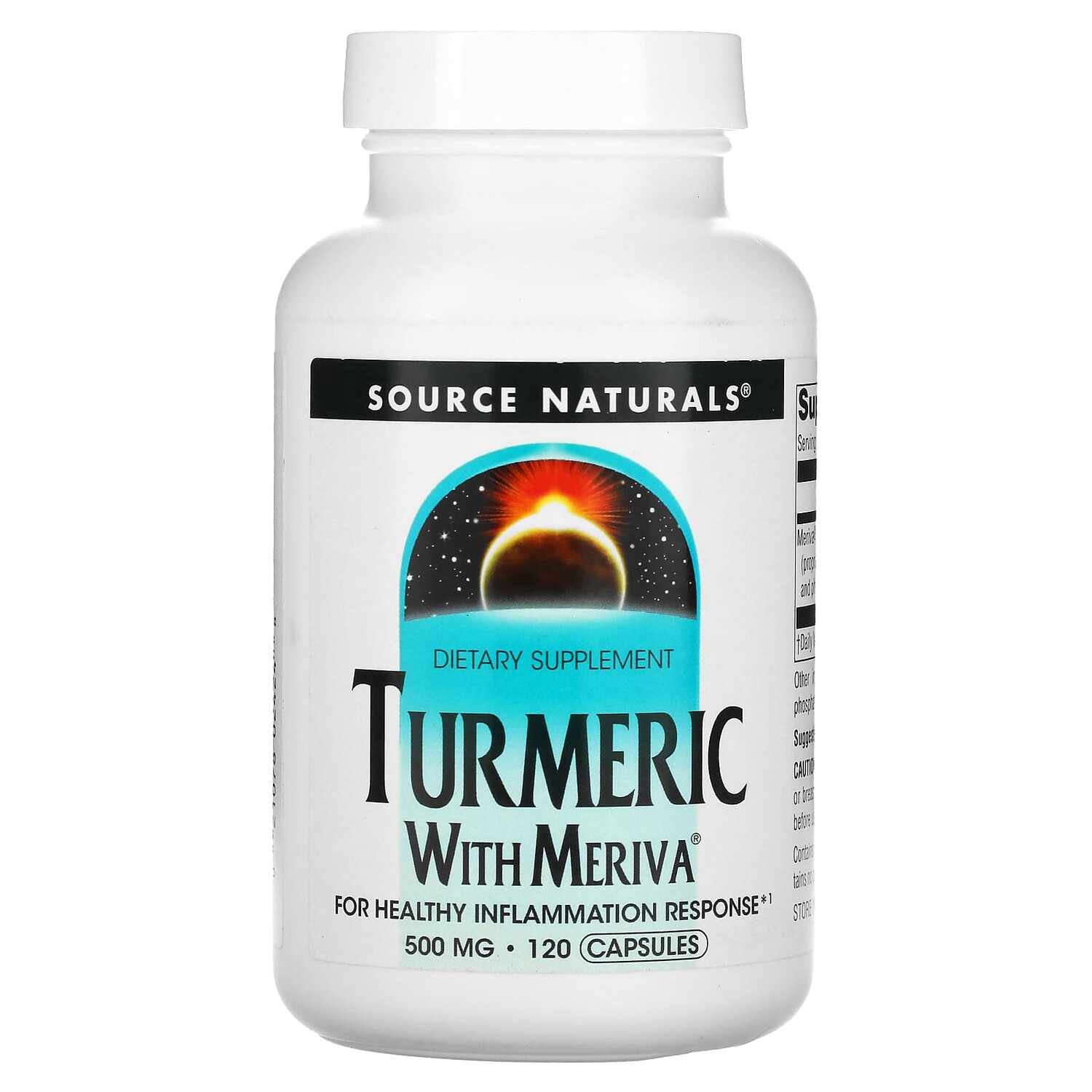 

Комплекс из куркумы Мерива, 500 мг, 120 капсул, Source Naturals