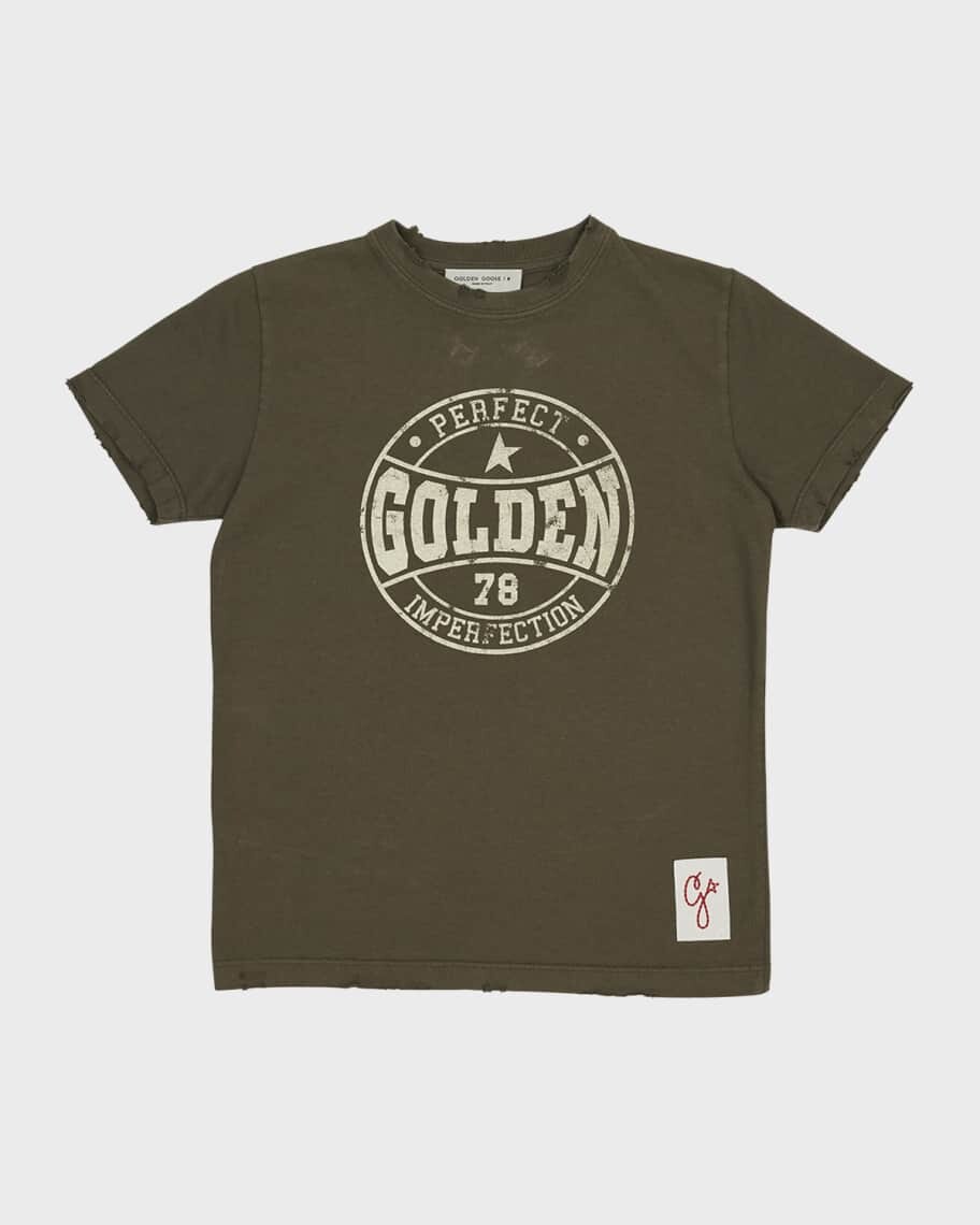 

Спортивная футболка с логотипом для мальчиков, размеры 4–10 Golden Goose