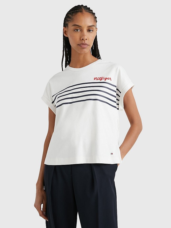 

Полосатая футболка Hilfiger Tommy Hilfiger