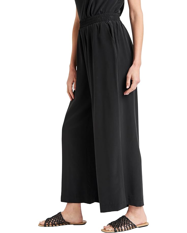 

Брюки Splendid Alessandra Silk Wide Leg Pants, черный