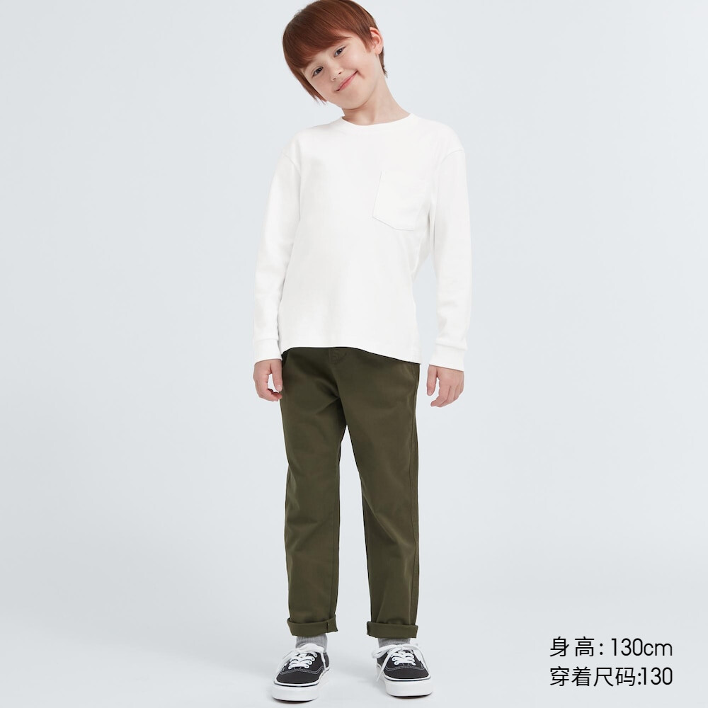 

Футболка Uniqlo унисекс с круглым вырезом и длинными рукавами, белый
