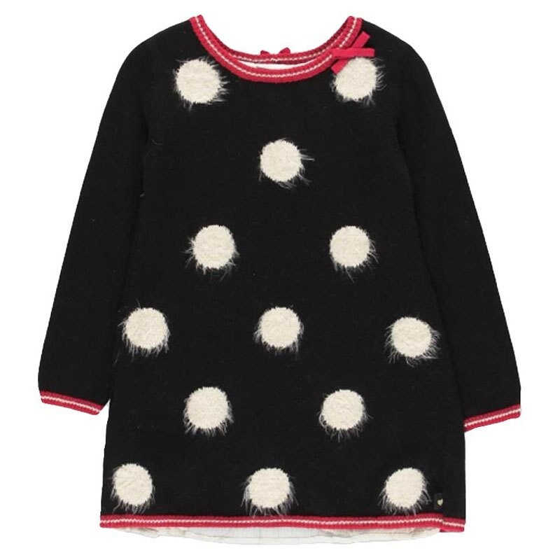 

Платье Boboli Knitwear Polka Dot, черный