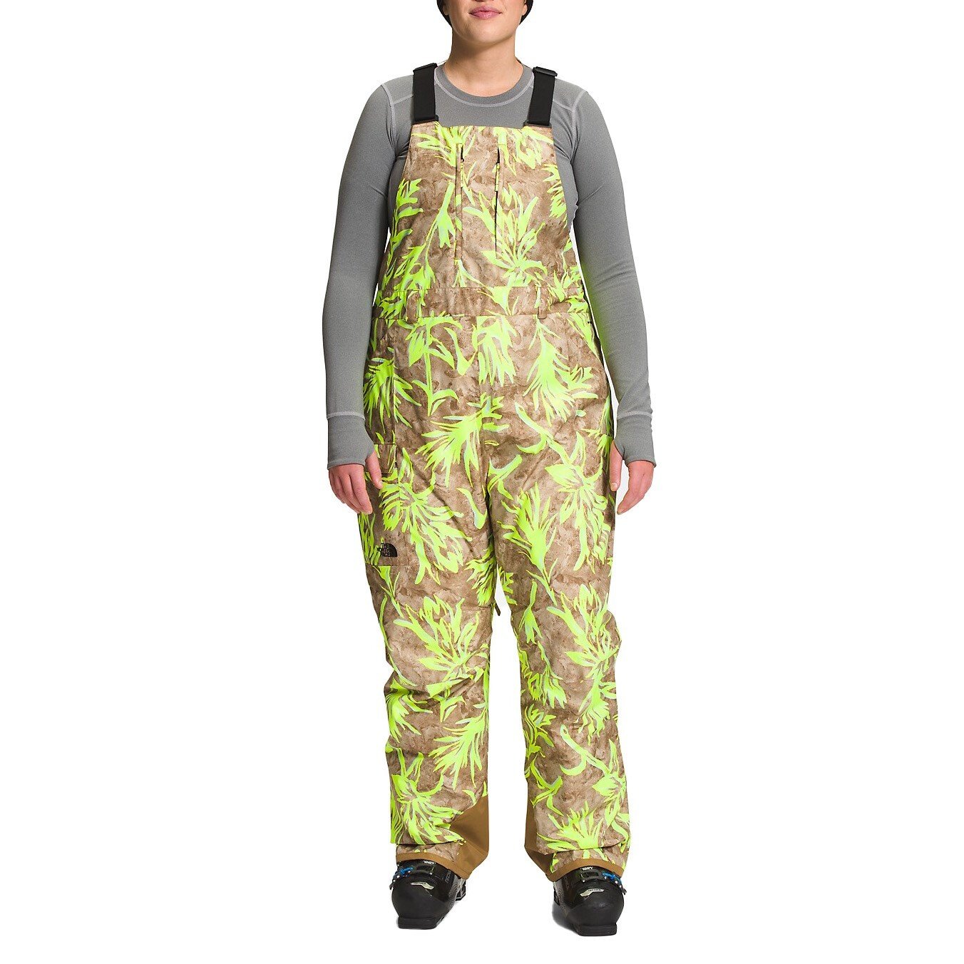 

Горнолыжные брюки с подтяжками The North Face Freedom Insulated Plus Tall, коричневый