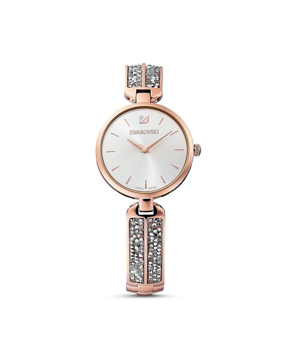 

Часы Dream Rock с серебристым браслетом, 29 мм Swarovski, золотой