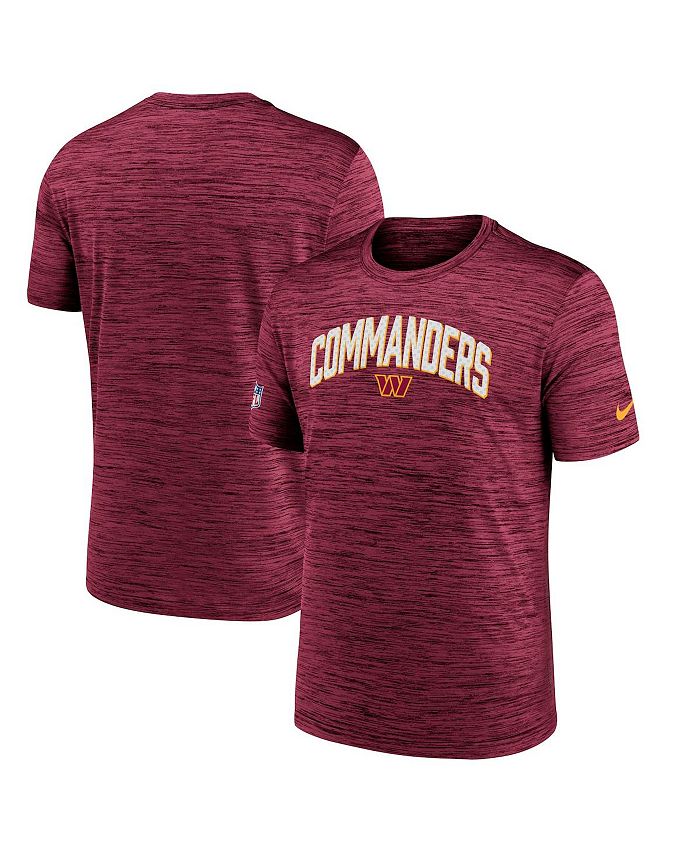 

Мужская бордовая футболка Washington Commanders Velocity Athletic Stack Performance Nike, красный