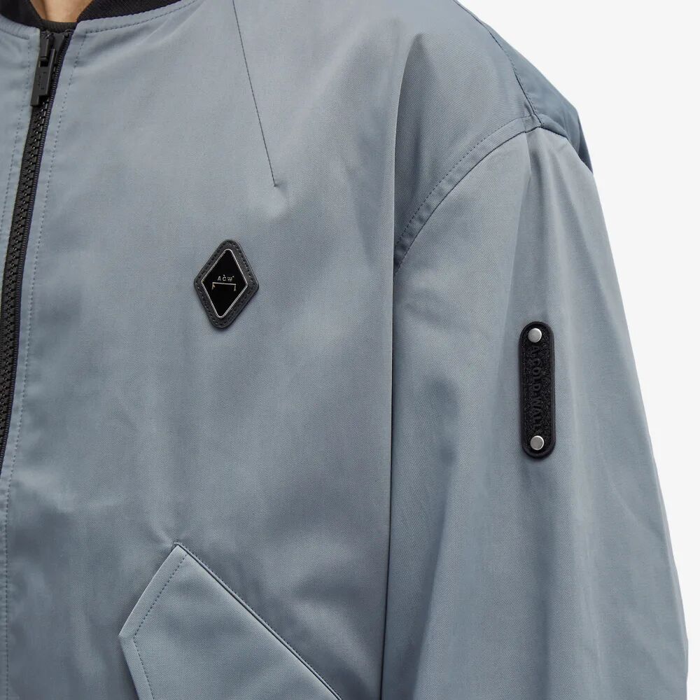 Куртка-бомбер с застежкой-молнией A-COLD-WALL*, серый a cold wall вязаный топ в рубчик в рыбацкую клетку серый